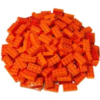 LEGO DUPLO 2x4 Steine Bausteine Grundbausteine Orange - 3011 NEU! Menge 50x