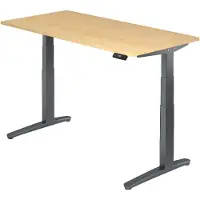 Hjh OFFICE PRO XBHM 16 GG - Ahorn 160 x 80 elektrisch höhenverstellbar