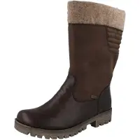 Rieker Damen Hochschaftstiefel braun Kunstleder - Größe: 41