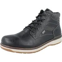 Rieker Herren Schnürboots schwarz Kunstleder - Größe: 43