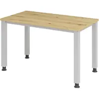 Hjh OFFICE PRO QUEO 612 S - h?henverstellbar 120 x 67 Asteiche/Silber