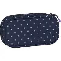 Beckmann Sport Jr. Ovales Pencil Case Blue Hearts