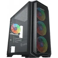 Aqirys WEZEN, Midi Tower, PC, Schwarz, micro ATX, Mini-ITX, Acrylnitril-Butadien-Styrol (ABS), Gehärtetes Glas, Stahl, Gaming