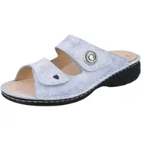 Finn Comfort Colina Damen Pantolette blau mare Glattleder - Größe: 37