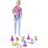 Steffi Love Dog Trainer, Spielpuppe als Hundetrainerin mit einem Trainings