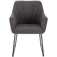 HOME DELUXE - Esszimmerstuhl PAKU - 1er Set, Farbe: Anthrazit, Höhenverstellbar, weiche Polsterung, bis 120 kg belastbar I Küchenstuhl Speisestühle Esszimmerstühle