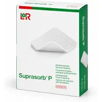 Lohmann & Rauscher Suprasorb P neljepljivi zavoj od PU pjene 15 x 15 cm 5 komada