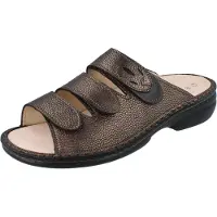Finn Comfort Kos Damen Pantolette kupfer Glattleder genarbt - Größe: 40