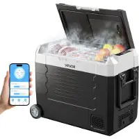 Vevor Tragbarer Auto-Kühlschrank Gefrierer Kompressor 56Qt Dual Zone für Auto und Zuhause, 45 L-a