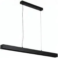 Licht-Erlebnisse LED Hängelampe Metall 100 cm lang Schwarz dimmbar 2700 K warmweiß Modern Pendelleuchte Hängeleuchte Esszimmer