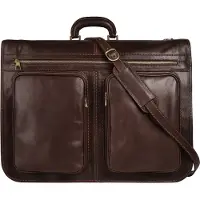 Piké Reisetasche "PIKÉ Herren, Damen echt Leder, Made in Italy" echt Leder, Made in Italy