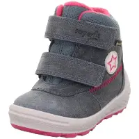 Superfit Mädchen Groovy 2.0 Warm Gefütterte Gore-tex Schneestiefel, Blau Pink 80