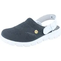ABEBA Dynamic Damen Herren Berufsclogs ESD grau Textil - Größe: 42