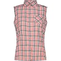 CMP Ärmellose Damen-karierte Bluse