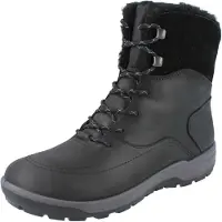 Ecco Trace Lite Damen Winterstiefel gefüttert schwarz Glattleder - Größe: 40