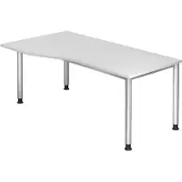 Hjh OFFICE PRO HILO 18 S - Weiß 180 x 100 höhenverstellbar