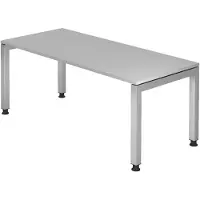 Hjh OFFICE PRO JAVA 19 S - Grau 180 x 80 höhenverstellbar