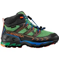 La Sportiva Ultra Raptor II Mid JR Gtx, Mountain Hiking Footwear, 27, Carbon/Flame (Grey) -