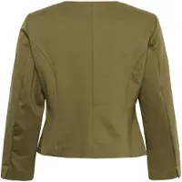 Culture Blusenblazer "Damen Blazer CUpiil", Damen, Gr. 46, grün (burnt olive), Obermaterial: 74% Polyester PES. 22% Viskose CV. 4% Elasthan EL., Blazer Blusenblazer