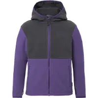 Vaude Kapuzenfleecejacke "Kids Pulex Hooded Jacket II", Kinder, Gr. 110/116, lila (deep plum), Jacken Kapuzenfleecejacke, mit Kapuze, atmungsaktives Material, mit Eingrifftaschen