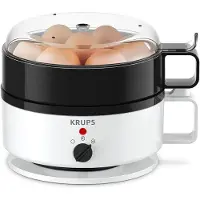 Krups Eierkocher Ovomat Super, Koch- und Warmhaltefunktion, Komfortabler Eierkocher für bis zu 7 Eier, 1 Stück