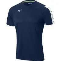 Mizuno Unisex Trikot TEAM NARA TRAIN. TEE - 32FA9A51, Farbe:Dunkelblau, Textil:XXL
