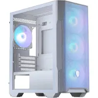 MSI MAG Forge M100R, Micro Tower, PC, Transparent, Weiß, micro ATX, Mini-ITX, Gaming, Multi