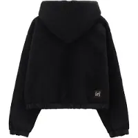 CMP Kapuzenpullover , Damen, Gr. S, schwarz (nero), Obermaterial: 100% Polyester, Pullover Kapuzenpullover, mit verstellbarer Kapuze, für Sportmode und Outdoormode, aus Polyester