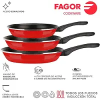 Big Buy Cooking Sartenes Set FAGOR Rojo