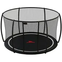 Dino cars Trampolin Flat Level Bodentrampolin 430 cm schwarz