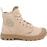 Palladium Winterboots "PAMPA HI ZIP WL WILD", Damen, Gr. 39, wärmend, beige (warm sand), Leder, Schuhe Winterboots, Winterschuhe, Winterstiefel, Snowboots, gefüttert