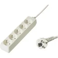 PremiumCord PP5-02 power extension 5 AC outlet(s) White