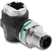 DeLOCK 90664, D-coded 4 pin, RJ-45, Schwarz