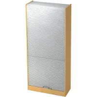 Hjh OFFICE PRO SIGNA R90 CE - Buche/Silber Rollladenschrank 5 OH Chromgriff Metall