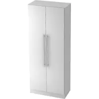 Hjh OFFICE PRO SIGNA G 7100 RE - Weiß 5 OH Schrank Relinggriff Kunststoff
