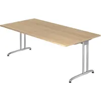 Hjh OFFICE PRO BELA 2E S - 200 x 100 Eiche