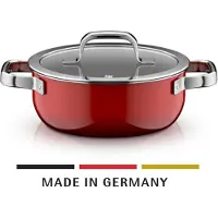 WMF FT Mineral Pro Pots Fusiontec Mineral Pro, Bratentopf mit Deckel, 20 cm, Passion Red