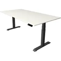 Theo Kerkmann Büromöbelfabrik GmbH & Co. KG Kerkmann Schreibtisch Sitz-Stehtisch Move 4 anthrazit 200x100x64-129cm elektr. höhenverstellbar weiß