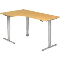 Hjh OFFICE PRO XDSM 82 S - Buche 200 x 120 elektrisch höhenverstellbar