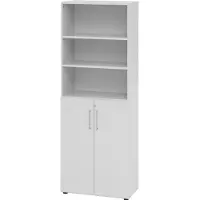 Hjh OFFICE PRO BETA 9 | Kombischrank mit Türen | 6 OH - Grau