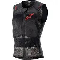 Alpinestars Nucleon Flex Pro Protektorenweste Transparent Rauch Rot Schwarz Größe XS