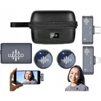 Ulanzi 2x Mikrofon Krawatowy Bezprzewodowy 3w1 Na Iphone Lightning + Usb-c + 3,5mm / Airwave / Combo