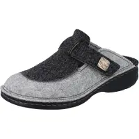 Finn Comfort Antholz Damen Clog Hausschuhe grau Filz - Größe: 40