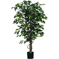 Mica Decorations Ficus Künstliche Pflanze - H150 x Ø85 cm - Grün