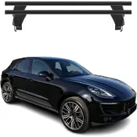 Menabo Dachträger Grundtäger für Porsche Macan 2013-2018 ABE Alu Schwarz 2x