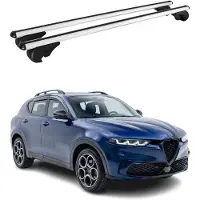 Omac Dachträger Grundtäger für Alfa Romeo Tonale 2022-2025 75kg Aluminium Silber 2x