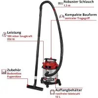Einhell TC-VC 1240 S 2347400 Nass-/Trockensauger 12 l (2347400)