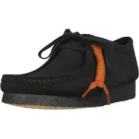 Clarks Originals Mokassin Wallabee mit klassischer Kreppsohle 1219 Black Sde 42,5