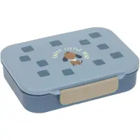 Lassig Lunchbox LÄSSIG "Pattern Party Bento-Lunchbox blue", Kinder, Gr. B/H/L: 17cm x 5cm x 21cm, blau, Polyprophylen (PP), Silikon, Lebensmittelaufbewahrungsbehälter Lunchbox
