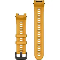 Garmin Smartwatch-Armband "Silikon-Wechselarmband 22 mm Silikon für Instinct 3 - 45 mm", gelb (sunburst), 27cm, Uhrenarmbänder, Smartwatch-Armband
